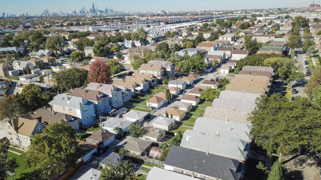 Aerial Shot of SW Chicago